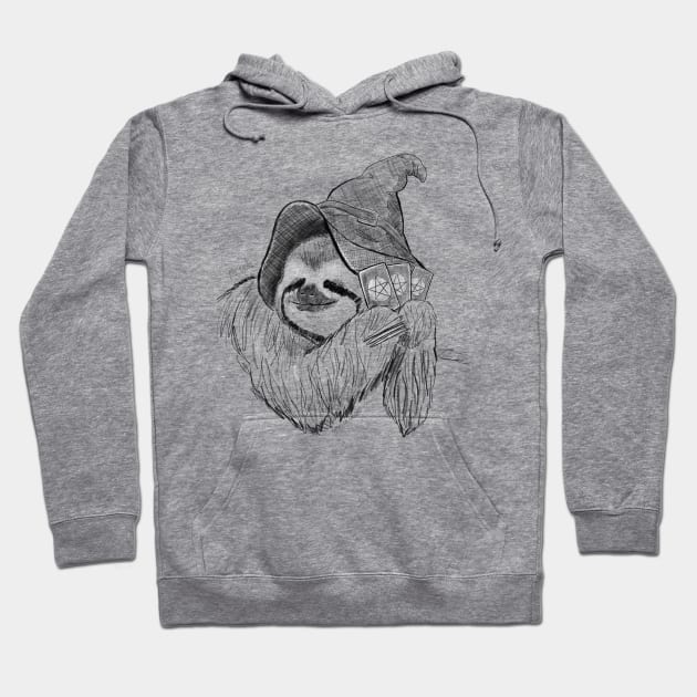 Fortune - Tarot Sloth Witch Hoodie by GeorgiaGoddard